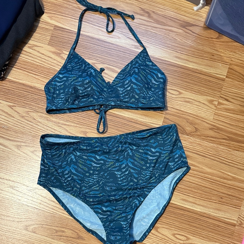 VENUS Blue Patterned Bikini